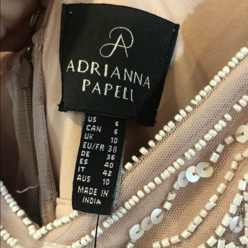 Adrianna Papell beaded bodice Formal lilac dress - Picture 6 of 8